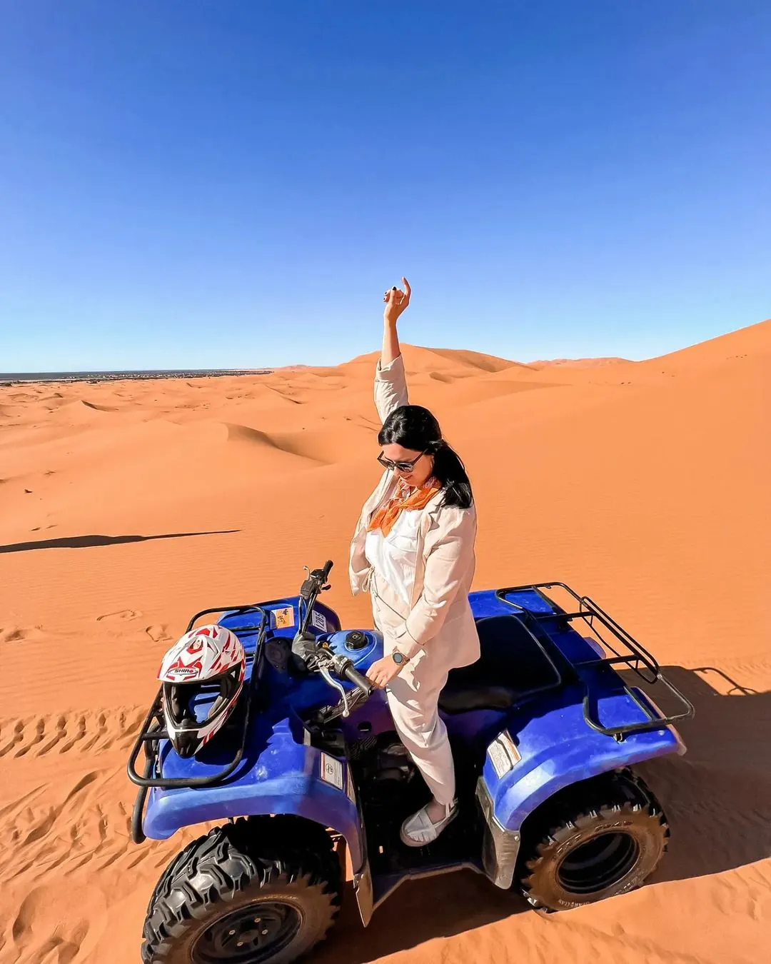 Quads bereit an den Dünen von Erg Chebbi