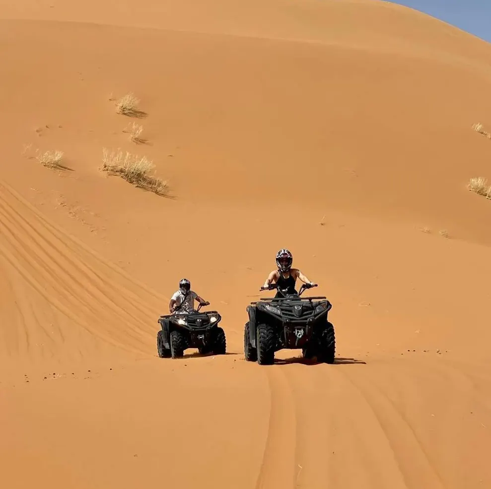 Quad bike experience in desert terrain
